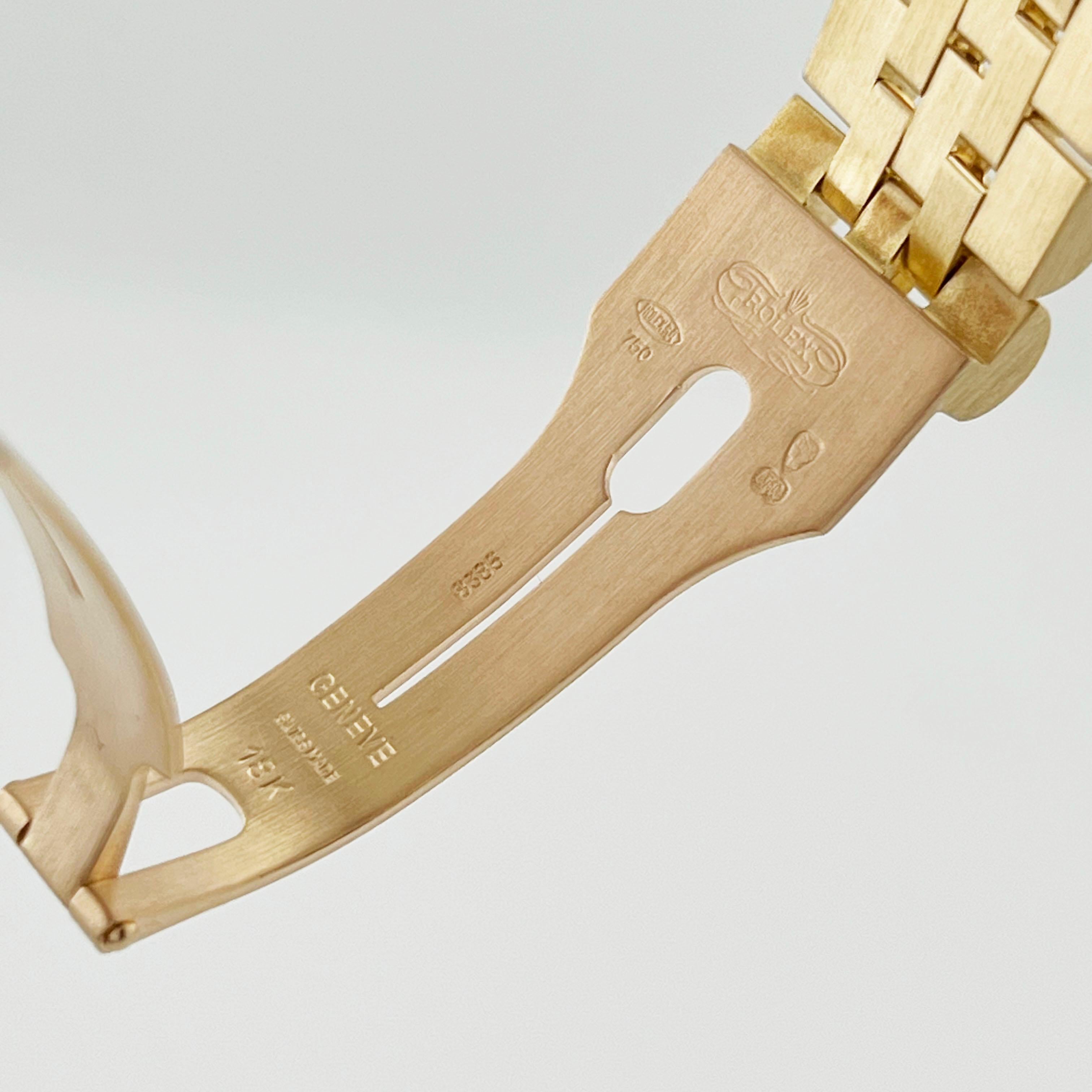 Rolex Datejust 16238 36mm 18K Yellow Gold Champagne Dial Jubilee Band Box Paper 5