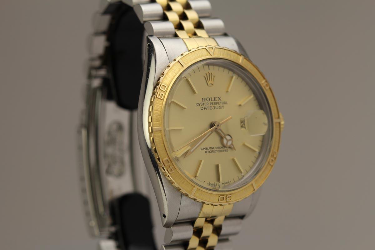 Men's Rolex Datejust 16253, Gold Dial, Certified and Warranty For Sale