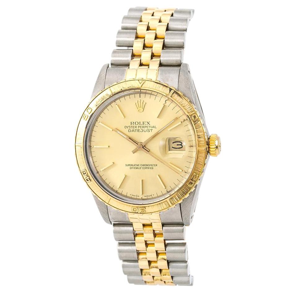 Rolex Datejust 16253, Gold Dial, Certified and Warranty For Sale