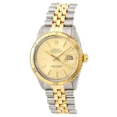 Vintage Rolex Datejust 16253, Gold Dial, Certified and Warranty