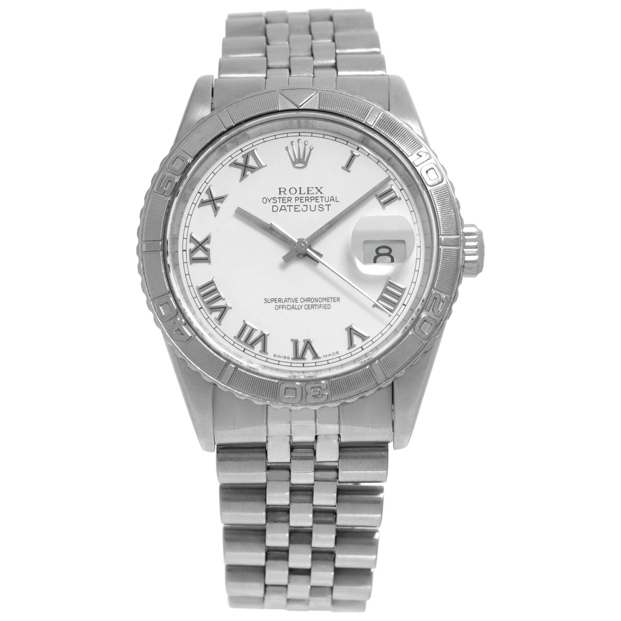 Rolex Datejust 16264 in Stainless Steel with a White dial 36mm Automatic watch For Sale