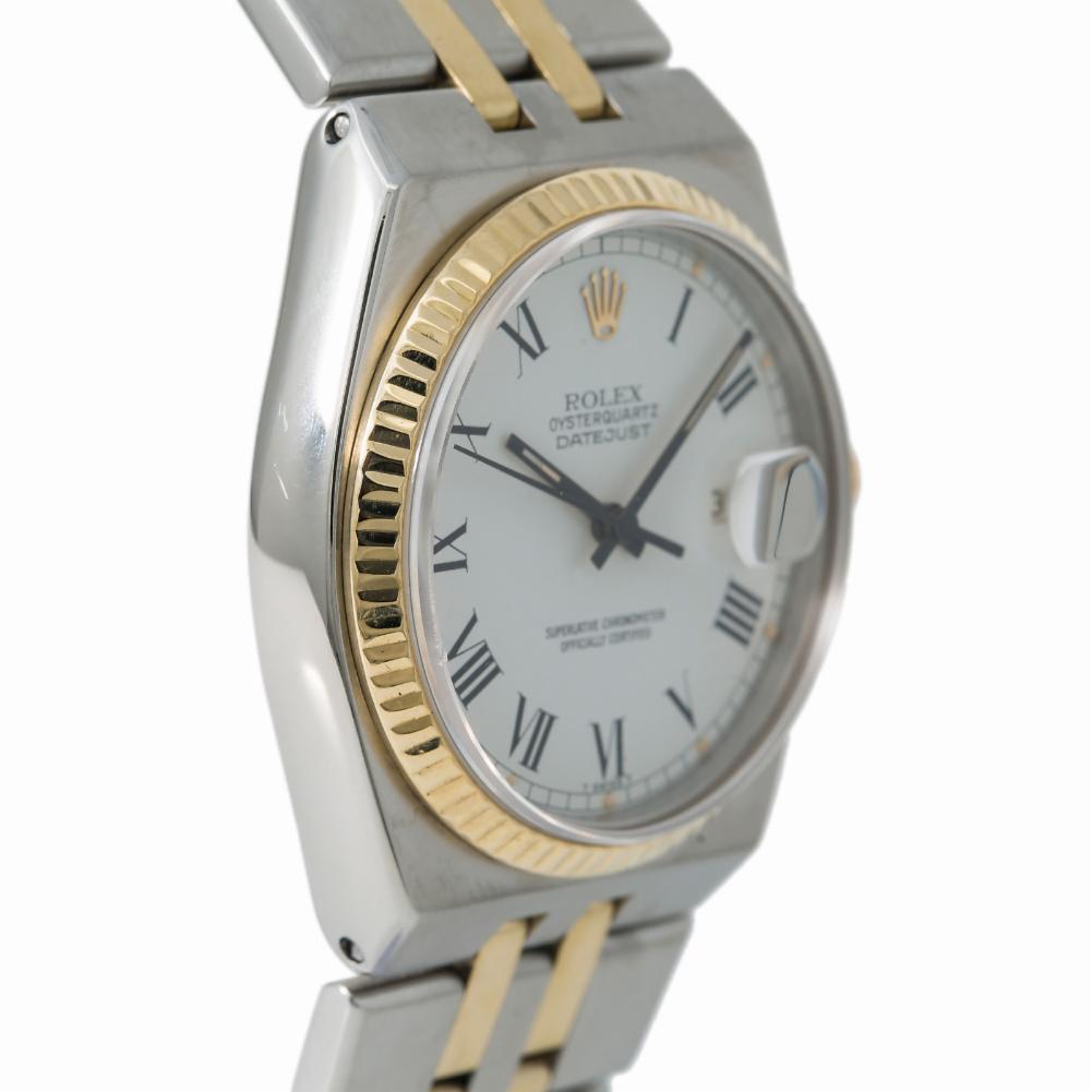 Rolex Datejust 17013, White Dial, Certified and Warranty In Excellent Condition In Miami, FL