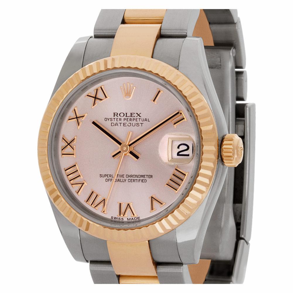 Rolex Datejust 178271 18k Rose gold & stainless steel Pink dial Automatic watch For Sale 1