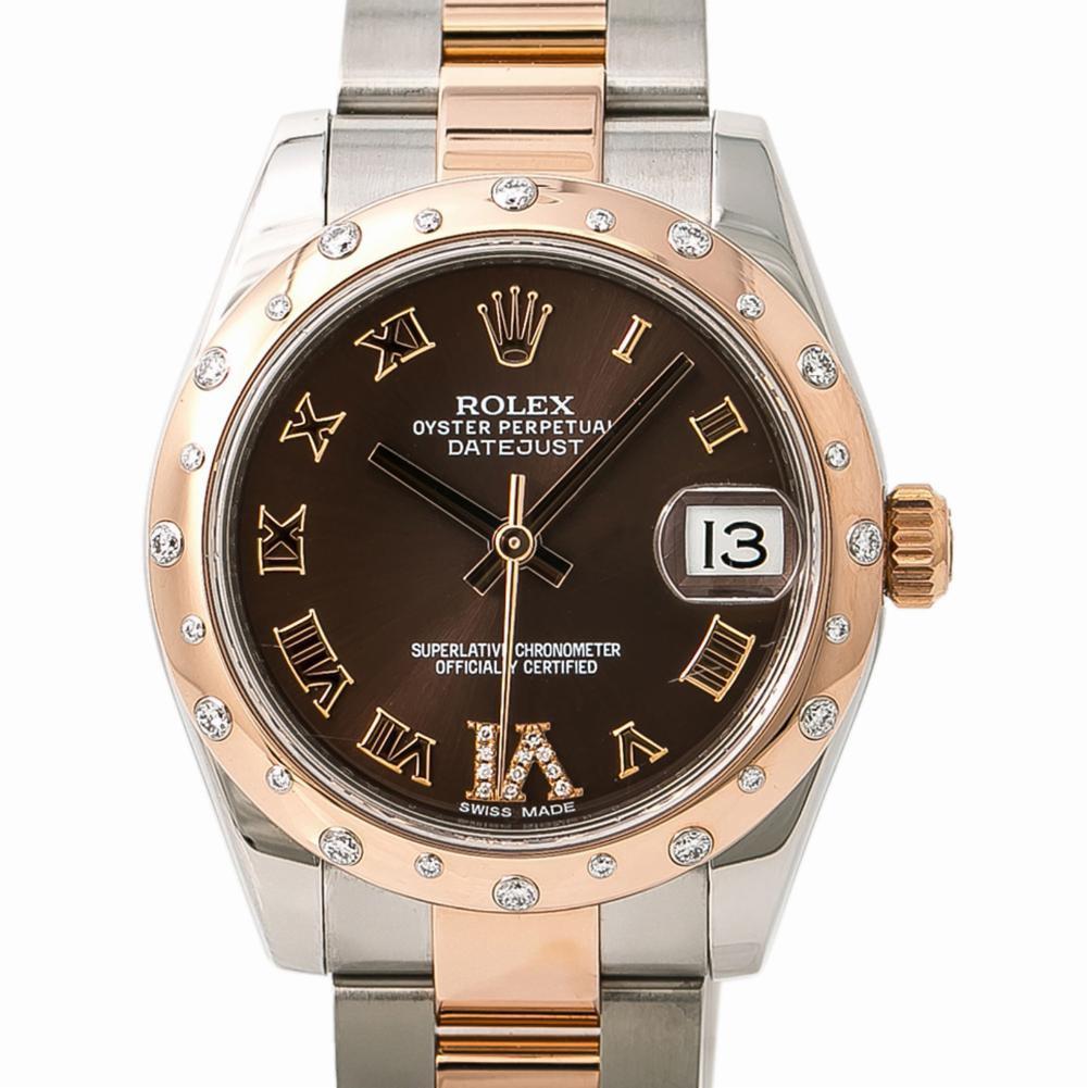 Women's Rolex Datejust 178341, Brown Dial, Certified and Warranty