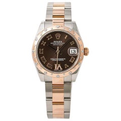 Rolex Datejust 178341 Women Automatic Watch Box and Paper 18k Factory Diamond