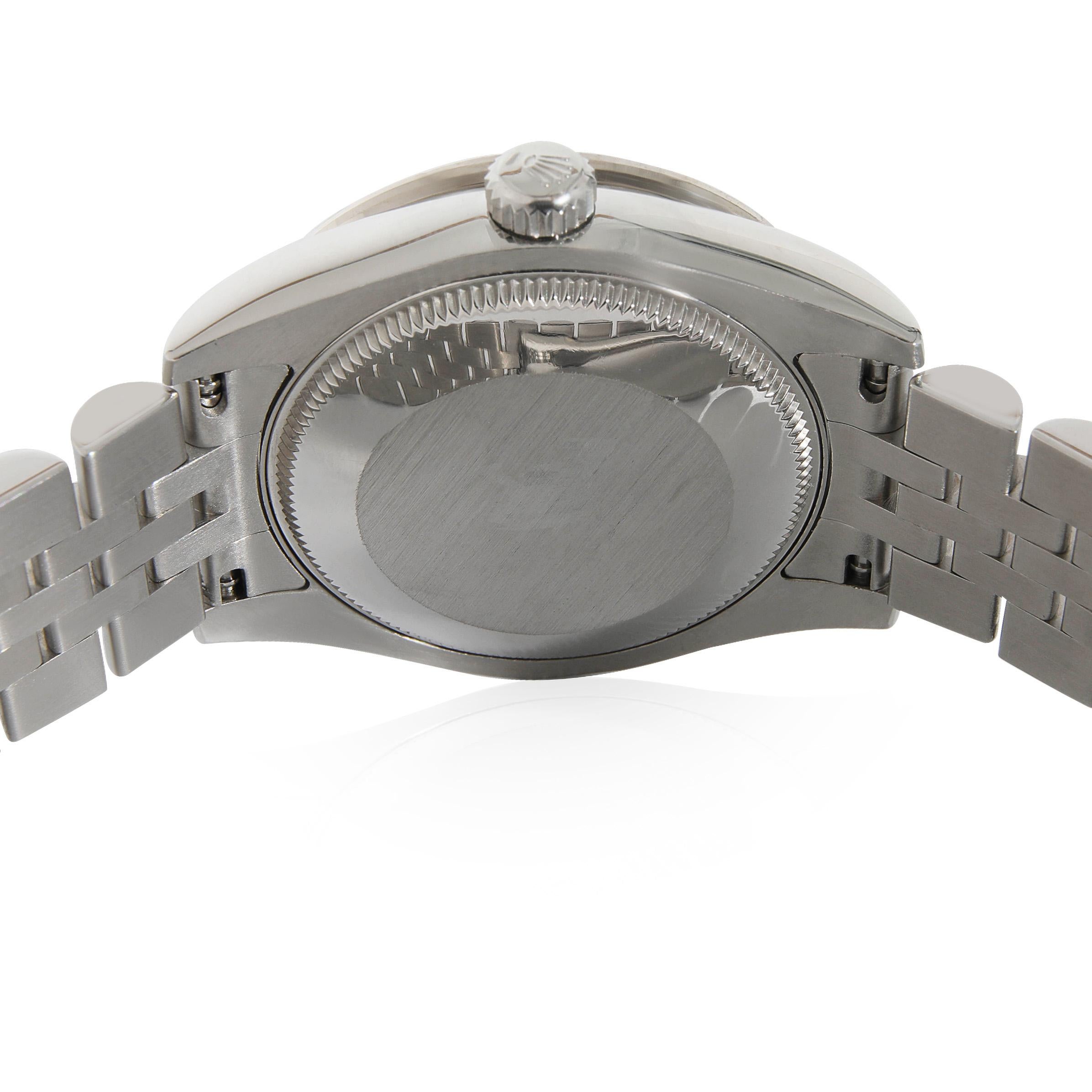 Rolex Datejust 178384 Unisex-Uhr aus 18kt Edelstahl/Weißgold

SKU: 131575

PRIMÄRE DETAILS
Marke: Rolex
Modell: Datejust
Herkunftsland: Schweiz
Uhrwerk Typ: Mechanisch: Automatik/Kinetik
Herstellungsjahr: 2010-2019
Zustand: Die Rolex Datejust aus