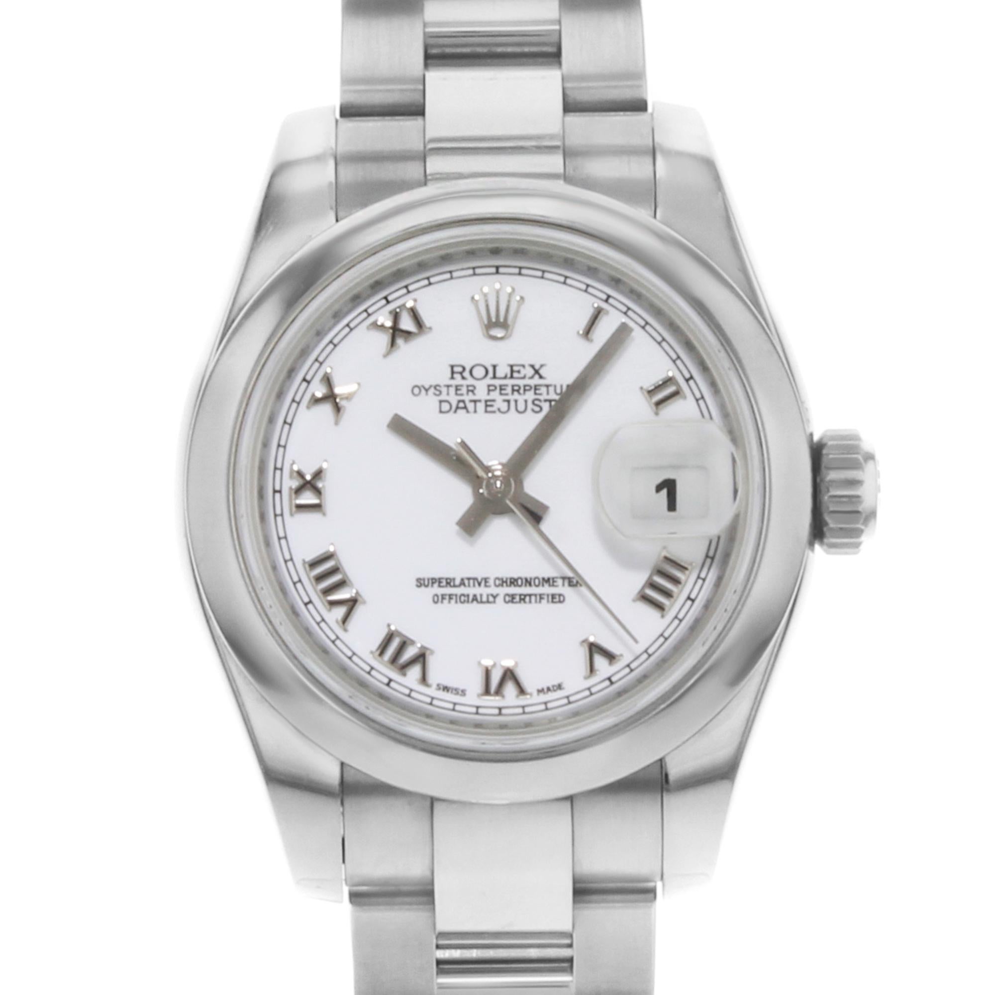 Rolex Datejust 179160 wro White Dial Stainless Steel Automatic Ladies Watch