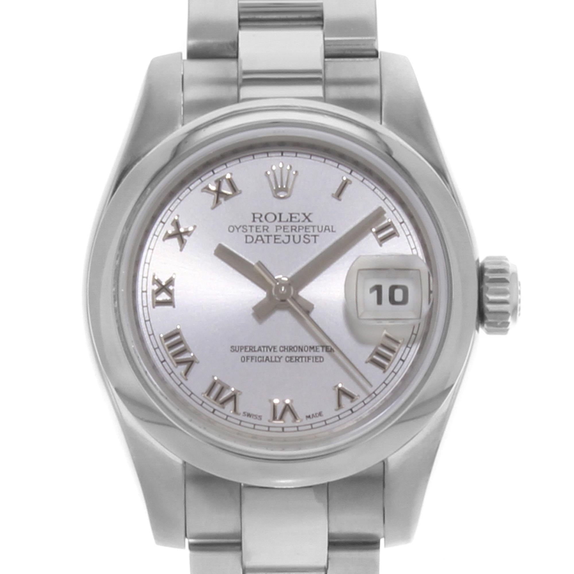 Rolex Datejust 179160 sro Silver Roman Dial Steel Automatic Ladies Watch