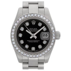 Rolex Datejust 179160 Stainless Steel Black Dial Automatic Watch