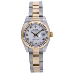 Rolex Datejust 179163 Lady's Automatic Watch Oyster Bracelet 18k Two-Tone