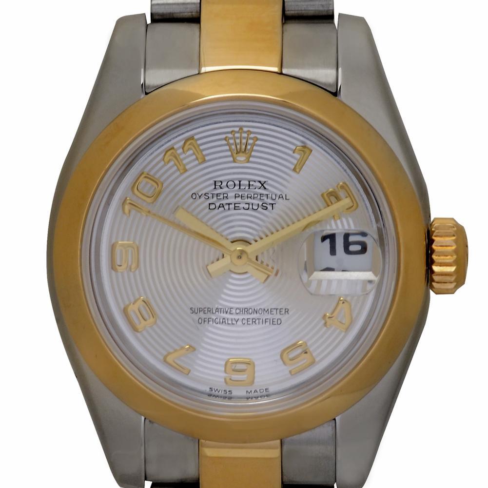 Women's Rolex Datejust 179163 Women’s Automatic Watch 18 Karat Yellow Gold Oyster Band For Sale