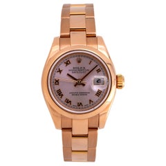 Rolex Datejust 179165 18 Karat Everose Gold Ladies Watch with Box