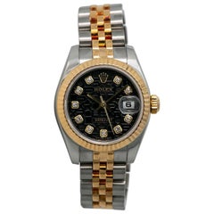 Rolex Datejust 179173, Black Dial, Certified and Warranty