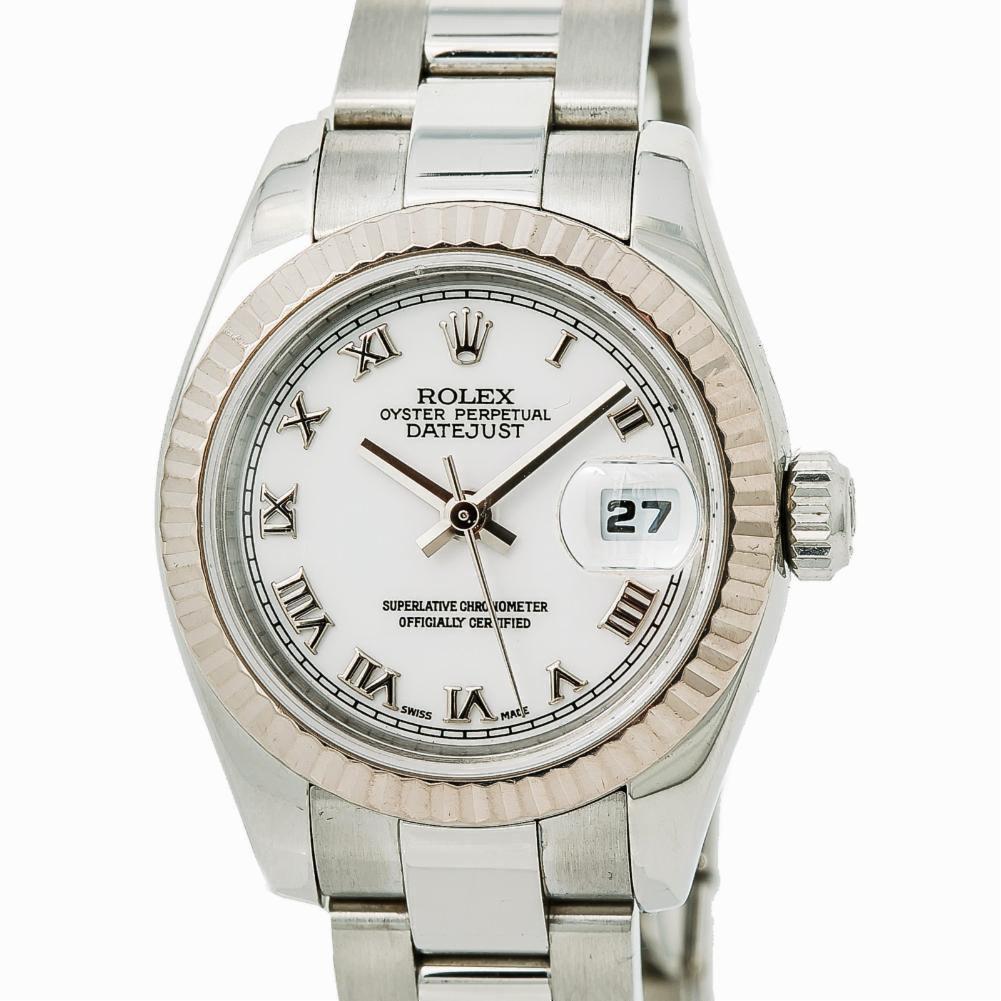 Women's Rolex Datejust 179174, White Dial, Certified and Warranty For Sale