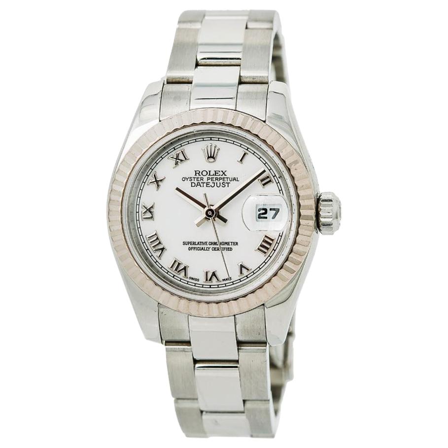 Rolex Datejust 179174, White Dial, Certified and Warranty For Sale