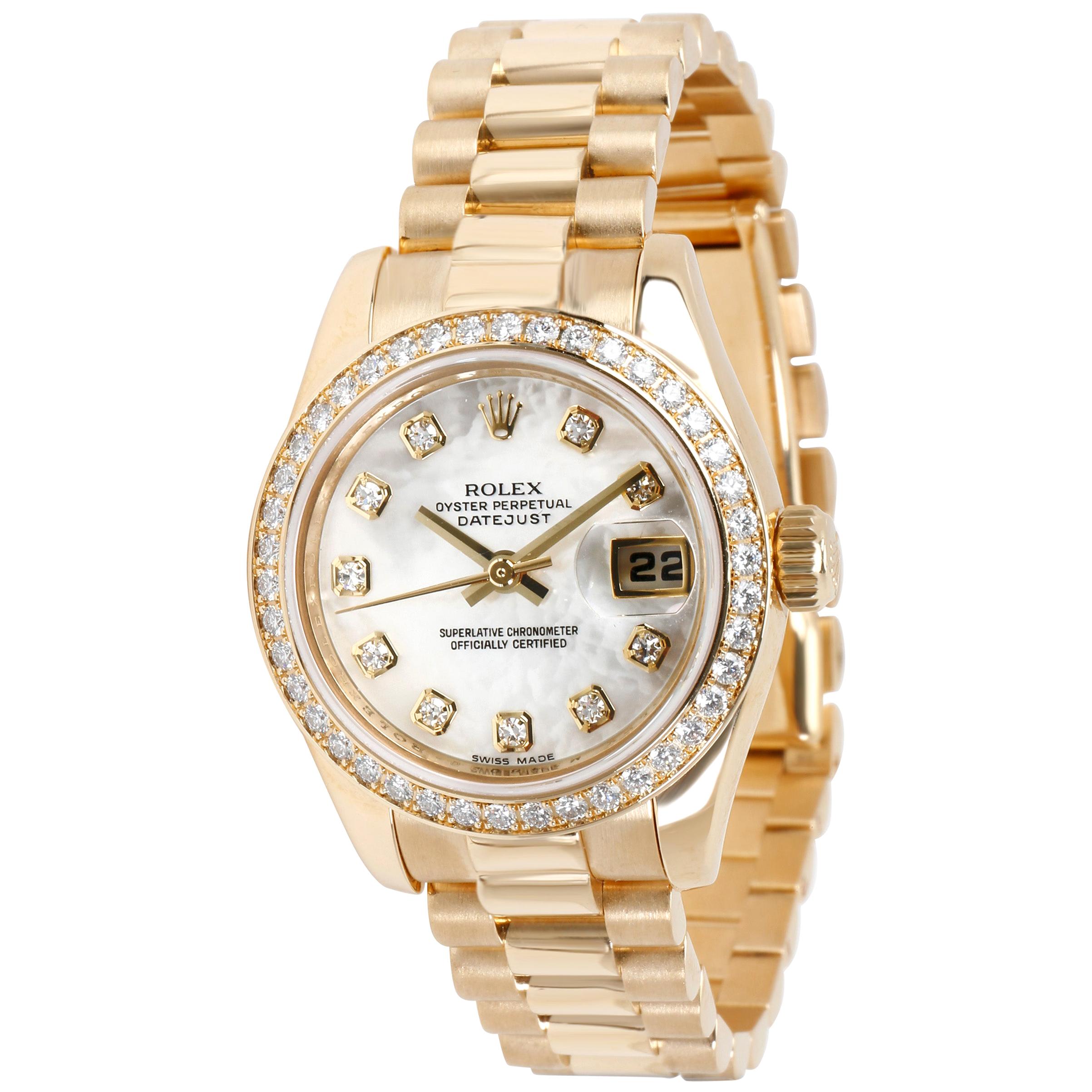 Rolex Datejust 179178 Women's Watch in 18 Karat Yellow Gold
