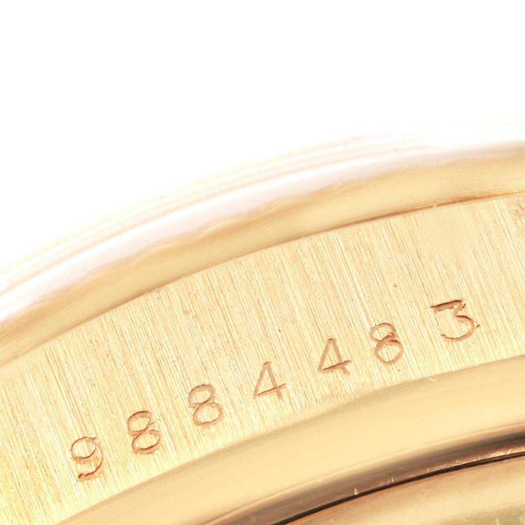 Rolex Datejust 18 Karat Yellow Gold Onyx Dial Vintage Men's Watch 16018 3