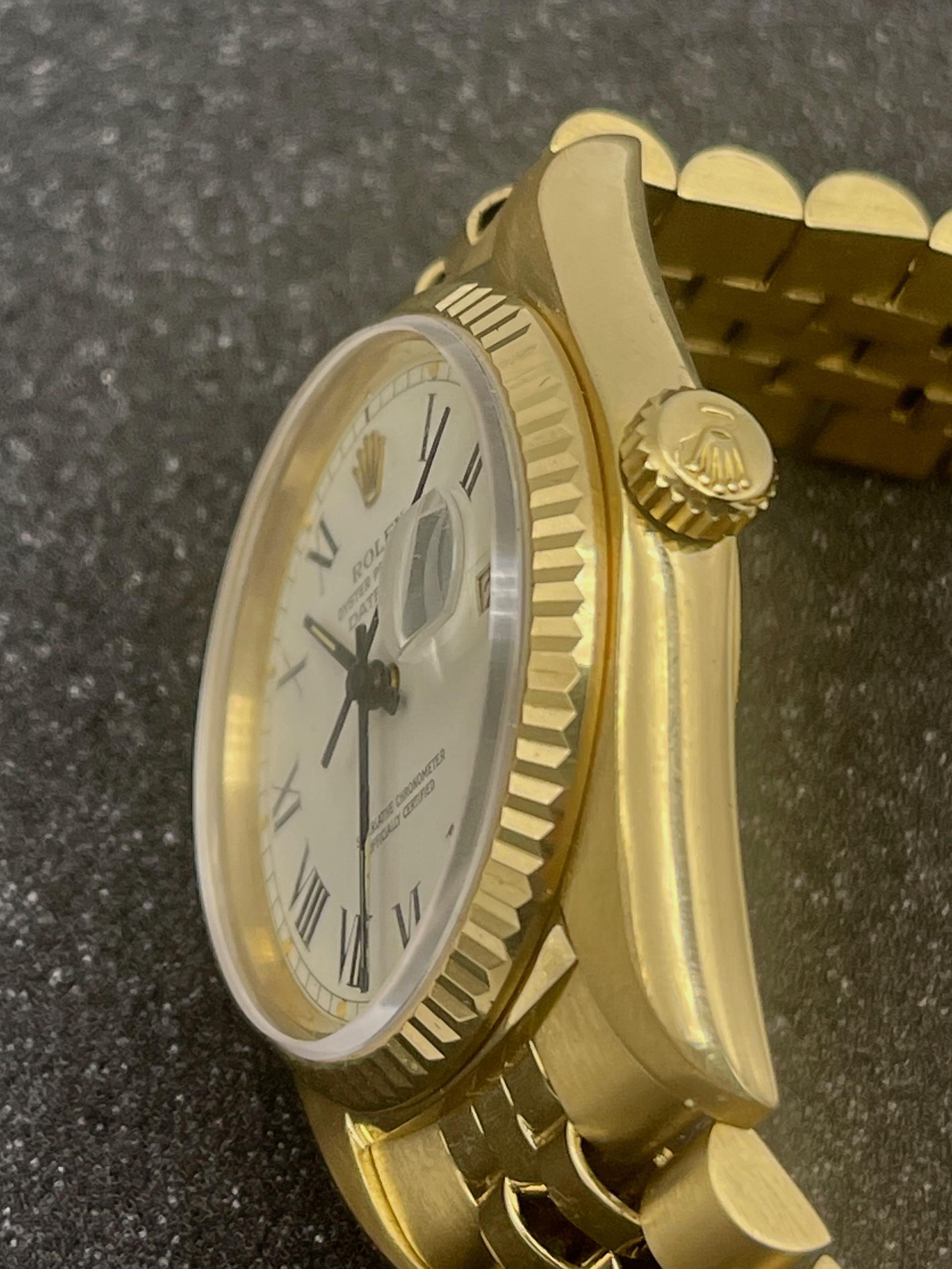 Rolex Datejust 18k Gold Reference 16018 Watch 7