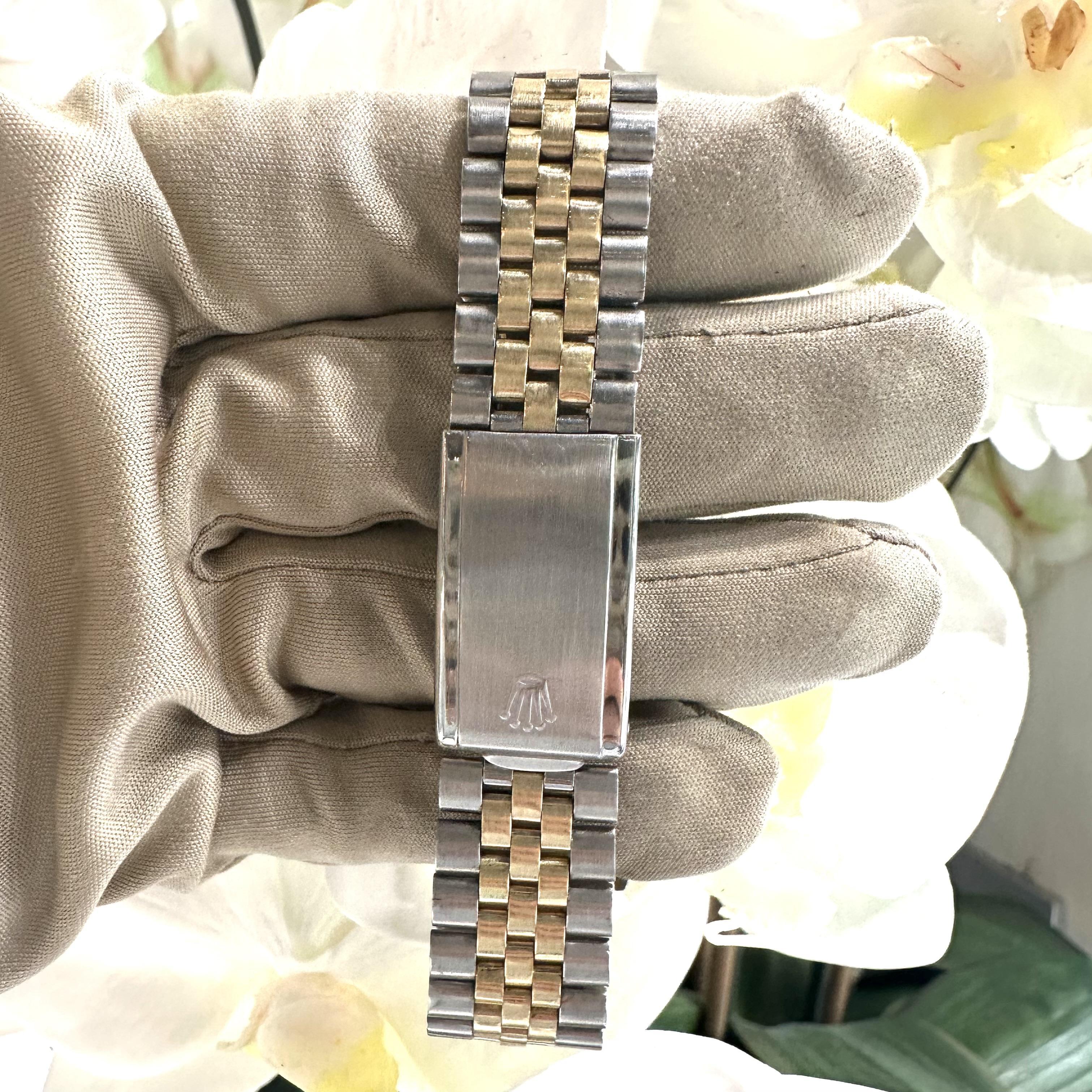 Women's or Men's Rolex Datejust 18k Gold/Steel Two Tone Jubilee Fluted Bezel 36mm Watch