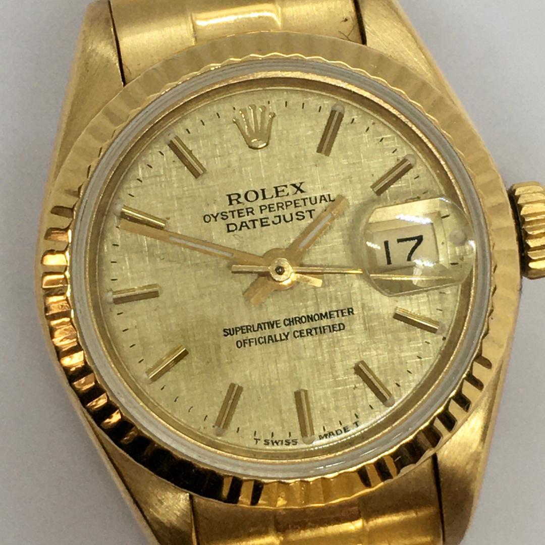 Rolex Datejust 18k Quickset Oyster Matte Champagne Automatic Ladies Watch 26mm 3
