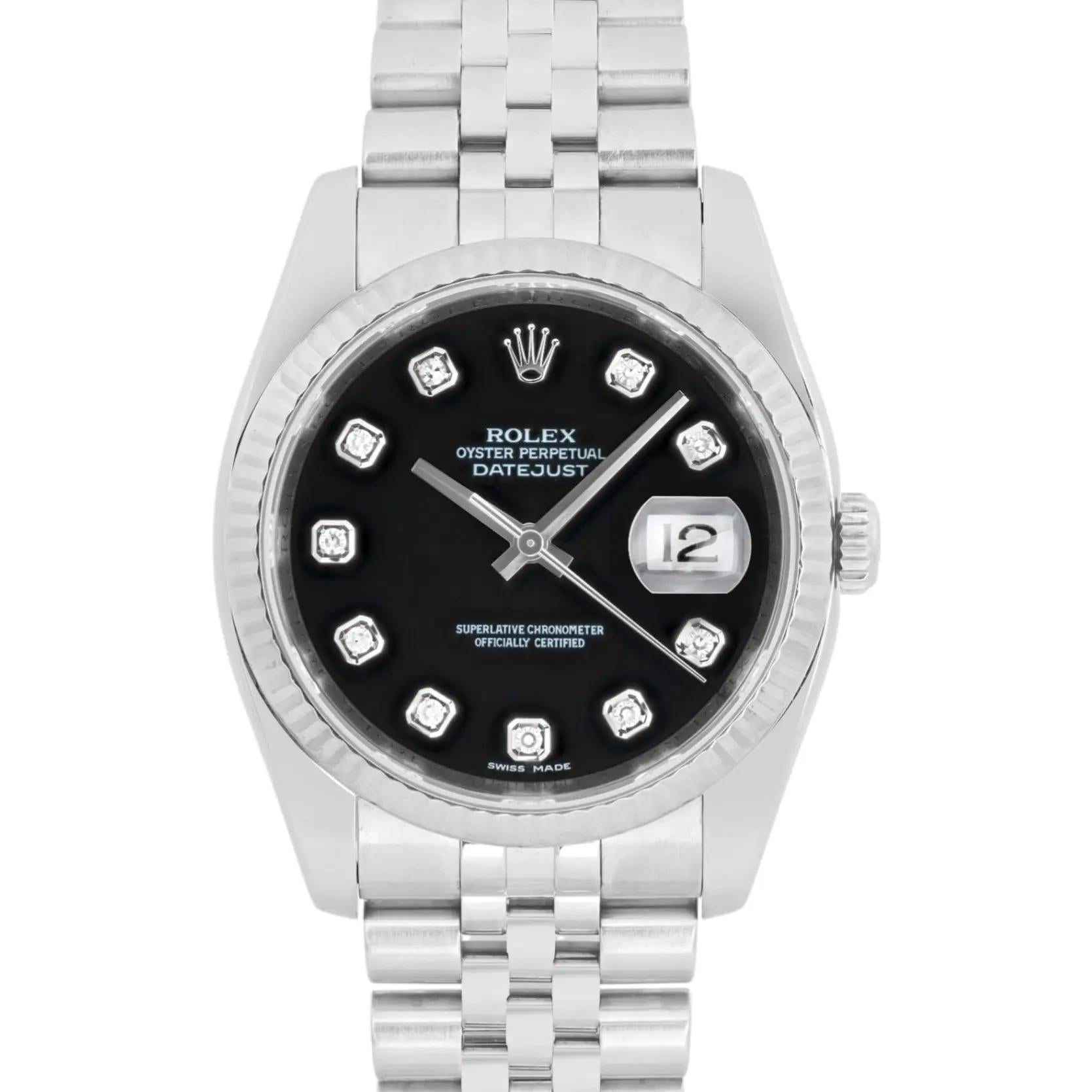 Pre-owned in good condition. Comes with original box and card, Rolex service card is also included. 

General Information

Brand: Rolex

Model: Datejust

Model Number: 116234

Style: Luxury

Type: Wristwatch

Department: Men

Year Manufactured: