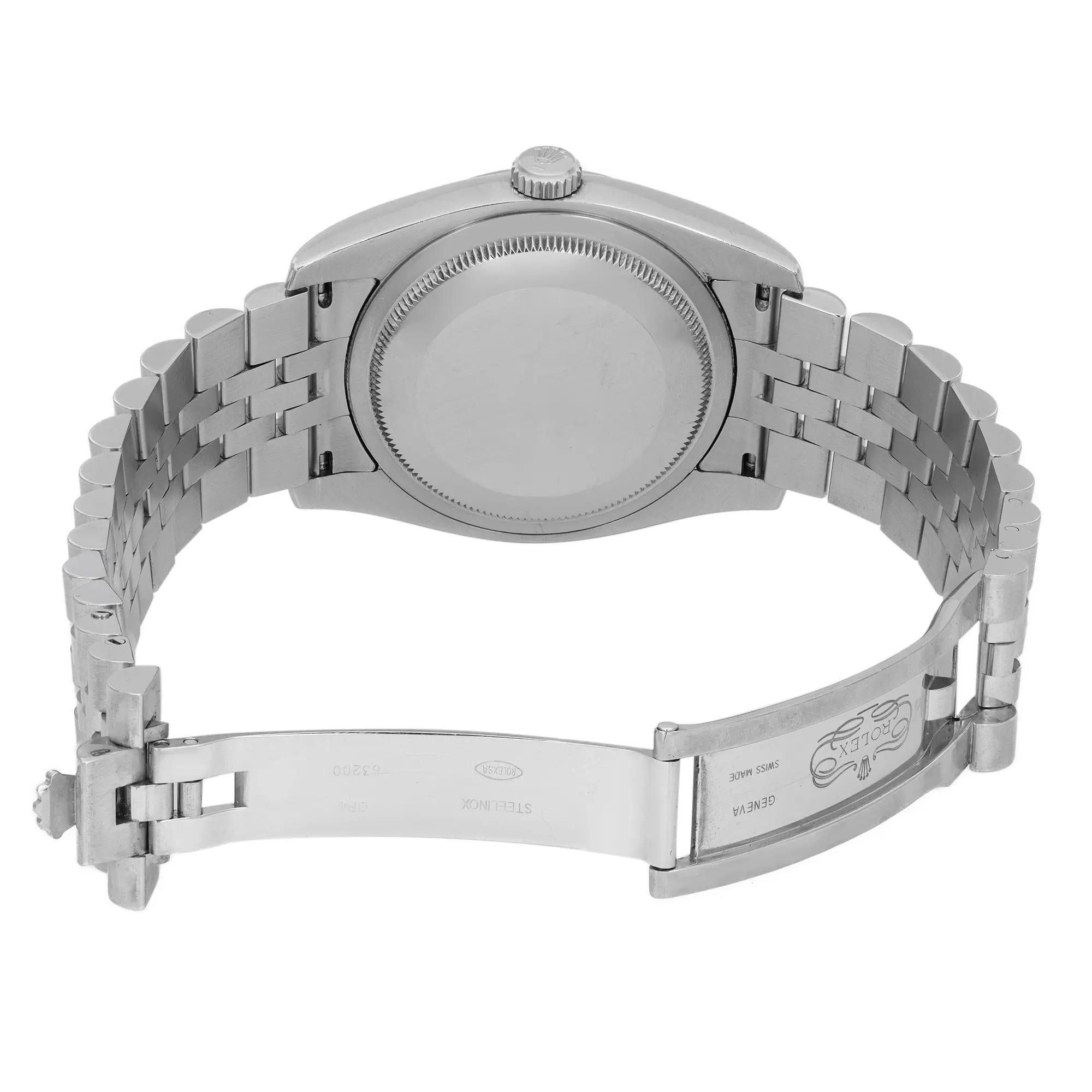 Rolex Datejust 18K White Gold Steel Blue Dial Automatic Men's Watch 116234 For Sale 3