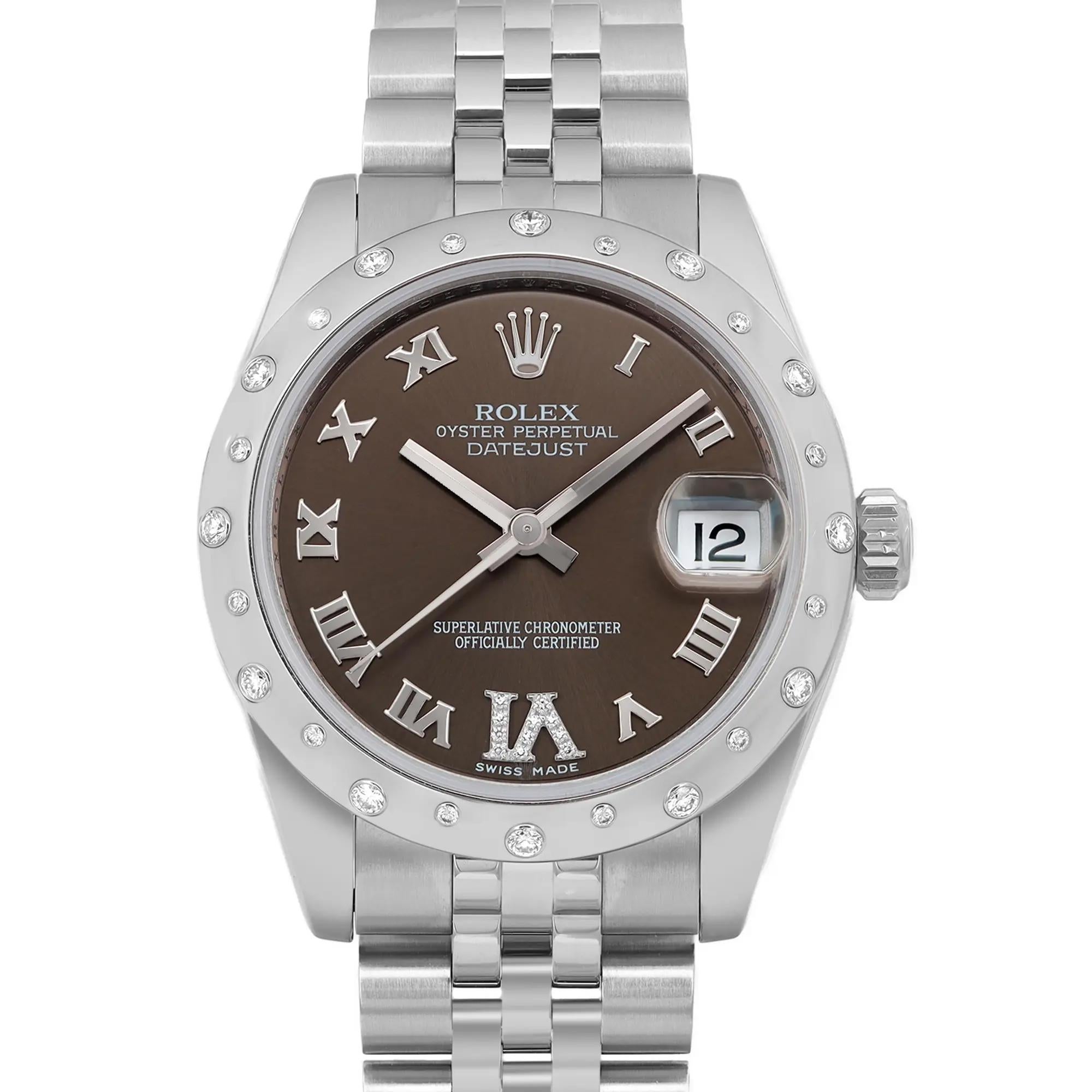 Pre-owned in mint condition. Original Rolex Diamond Bezel and Diamond Dial. Diamond at 6 O' Clock. Comes with a 2024 Rolex service card. Comes with an original box but no papers.


General Information:

Brand: Rolex
Type: Wristwatch
Department: