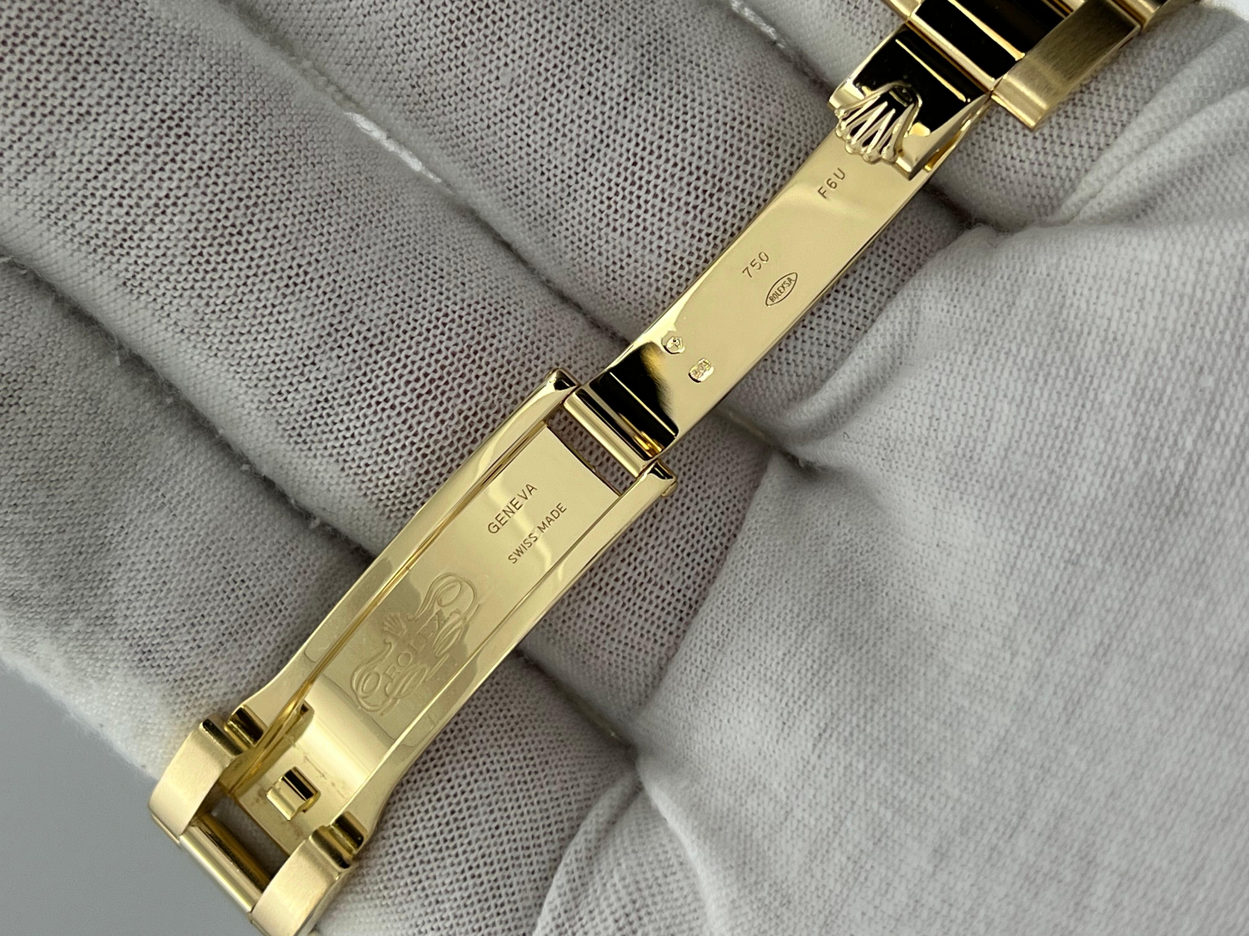 Rolex Datejust 18K Yellow Gold 278278 Midsize 31mm White Roman Dial Box Receipt For Sale 2
