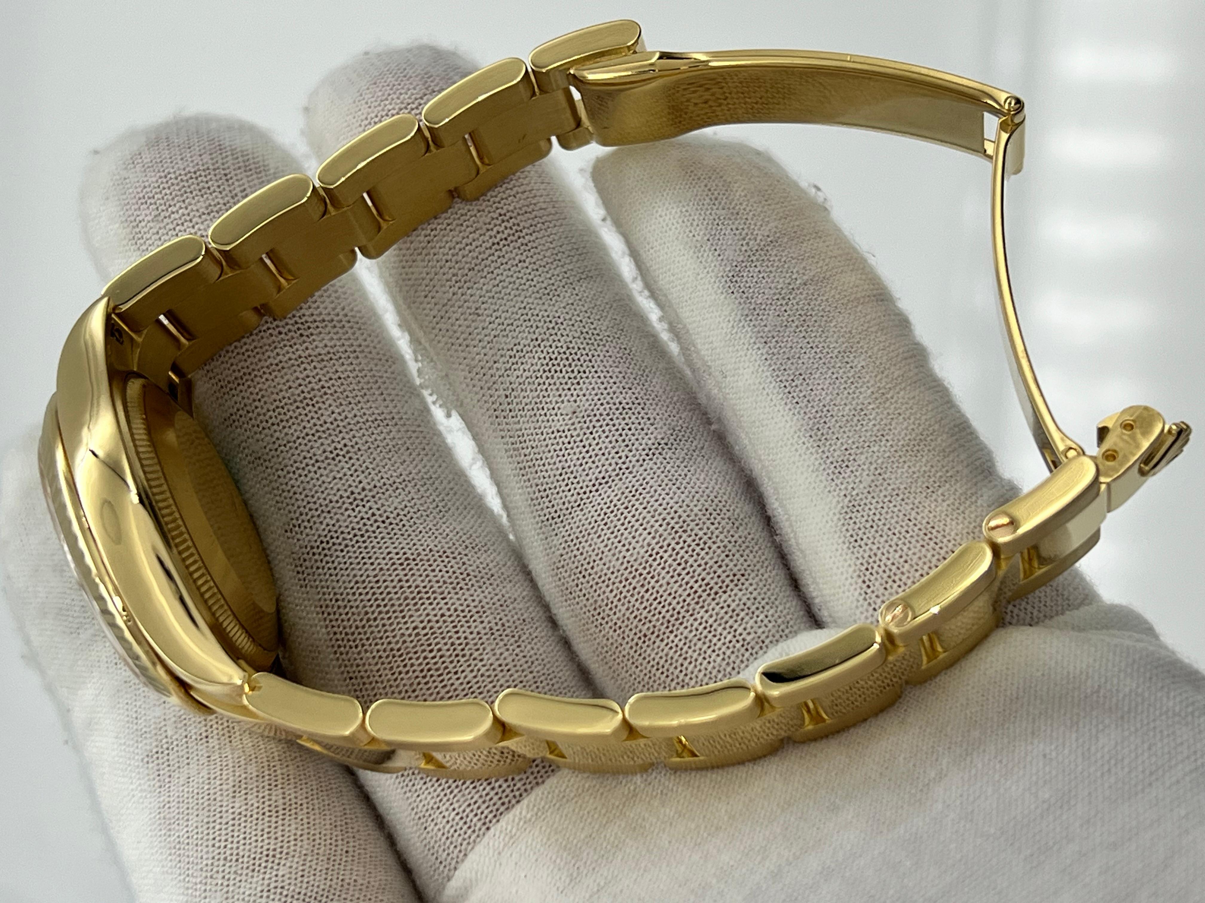 Rolex Datejust 18K Yellow Gold 278278 Midsize 31mm White Roman Dial Box Receipt For Sale 5