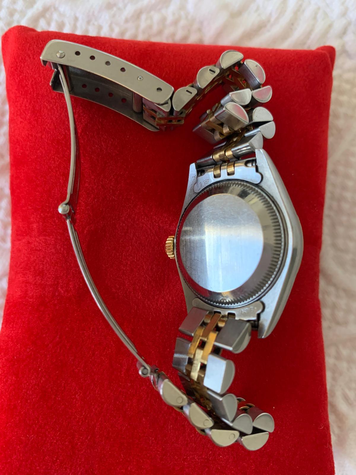 Rolex Datejust in oro giallo 18 carati e diamanti, misura donna in vendita 10