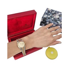 Rolex Datejust or jaune 18k et face diamant Taille dame