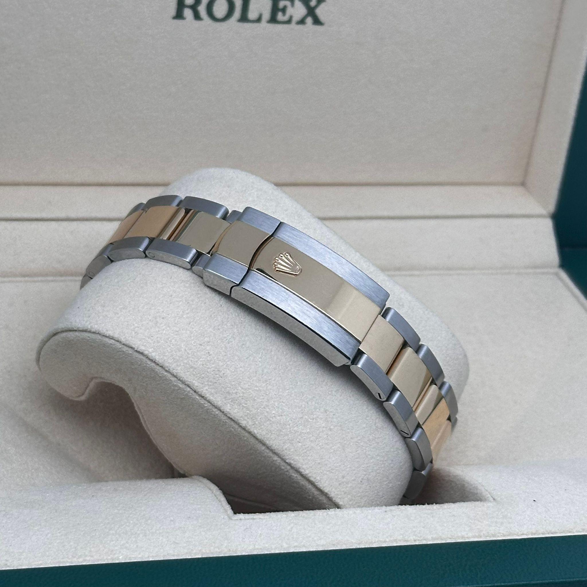 NEU Rolex Datejust 18K Gelbgold Stahl Weiß MOP Diamant Zifferblatt Uhr 126333, NEU  im Angebot 3