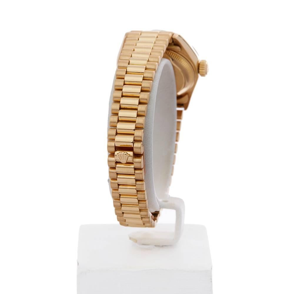 Rolex Datejust 18 Karat Yellow Gold Women’s 69178 2