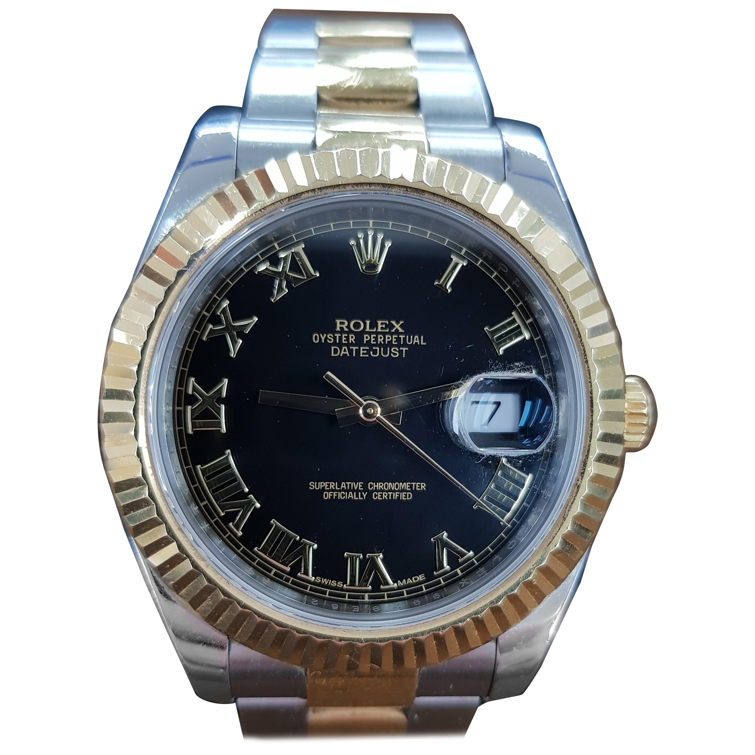 Rolex Datejust 2, Bi-Metal, Model Number 116333, Registered 2011 For Sale
