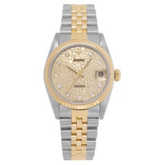 Rolex Datejust 2 Tone anniversary Diamant-Zifferblatt. 31mm Ref. 68273