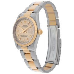 Rolex Datejust 2 Tone Cream Stick Dial Ref. 68273