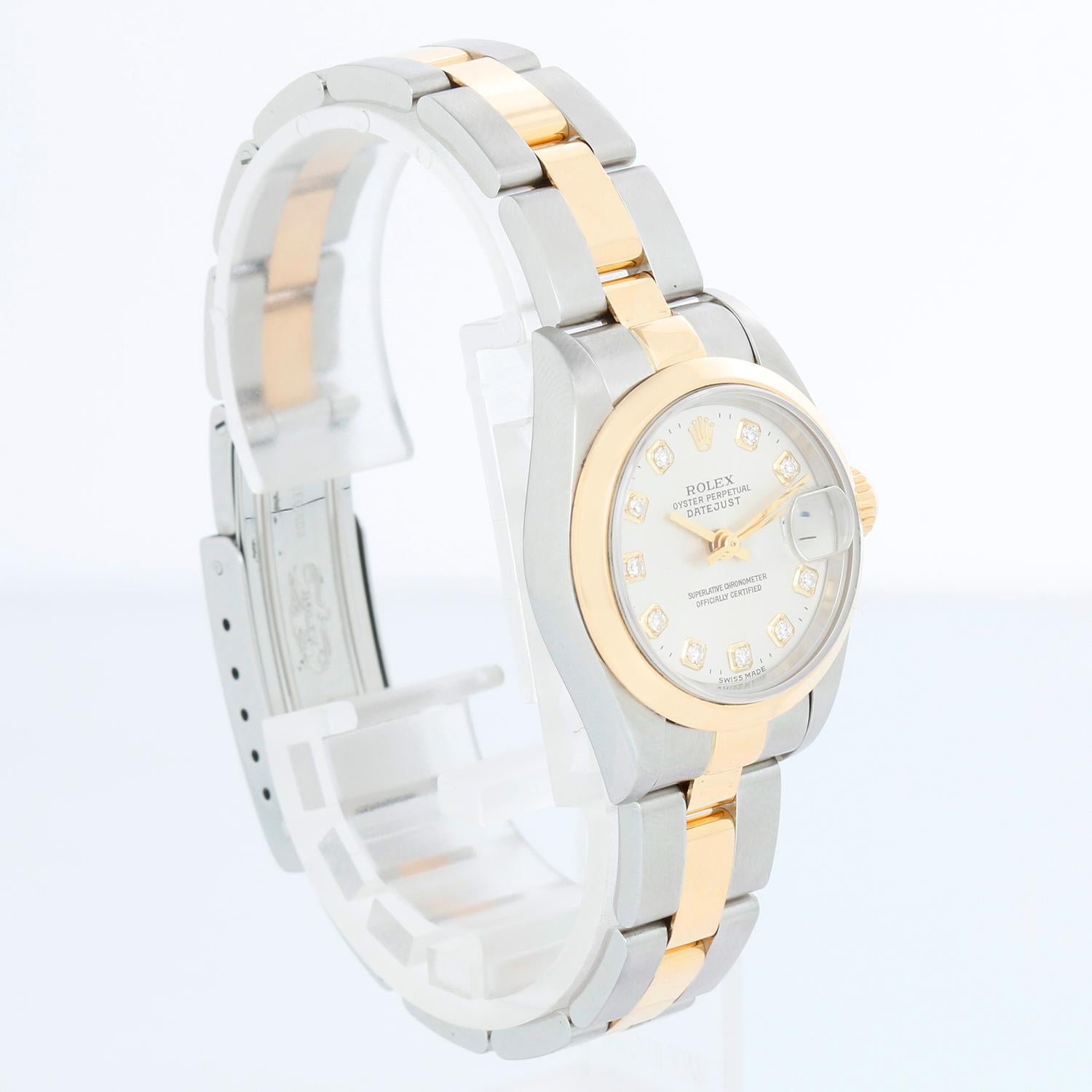 Rolex Datejust 2-Tone Ladies Watch 69163 In Excellent Condition In Dallas, TX