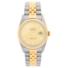 Rolex Datejust 2-Tone Men
s Steel and Gold Watch 16233