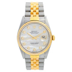 Rolex Datejust 2-Tone Orologio da uomo in acciaio e oro 16233