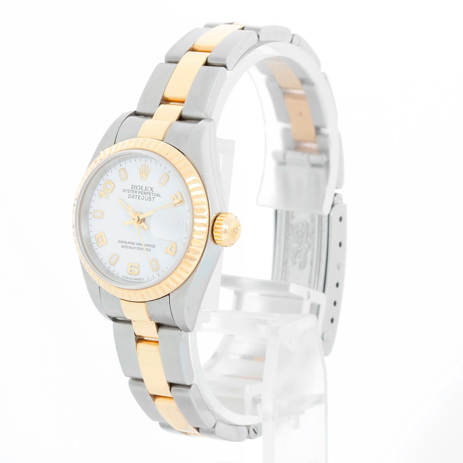 Rolex  Datejust 2-farbige Damenuhr aus Stahl und Gold 69173 im Zustand „Hervorragend“ in Dallas, TX