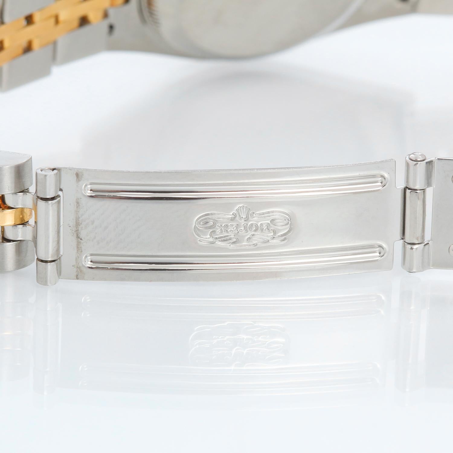 Rolex Datejust 2-farbige Damenuhr aus Stahl und Gold 79173 im Angebot 2