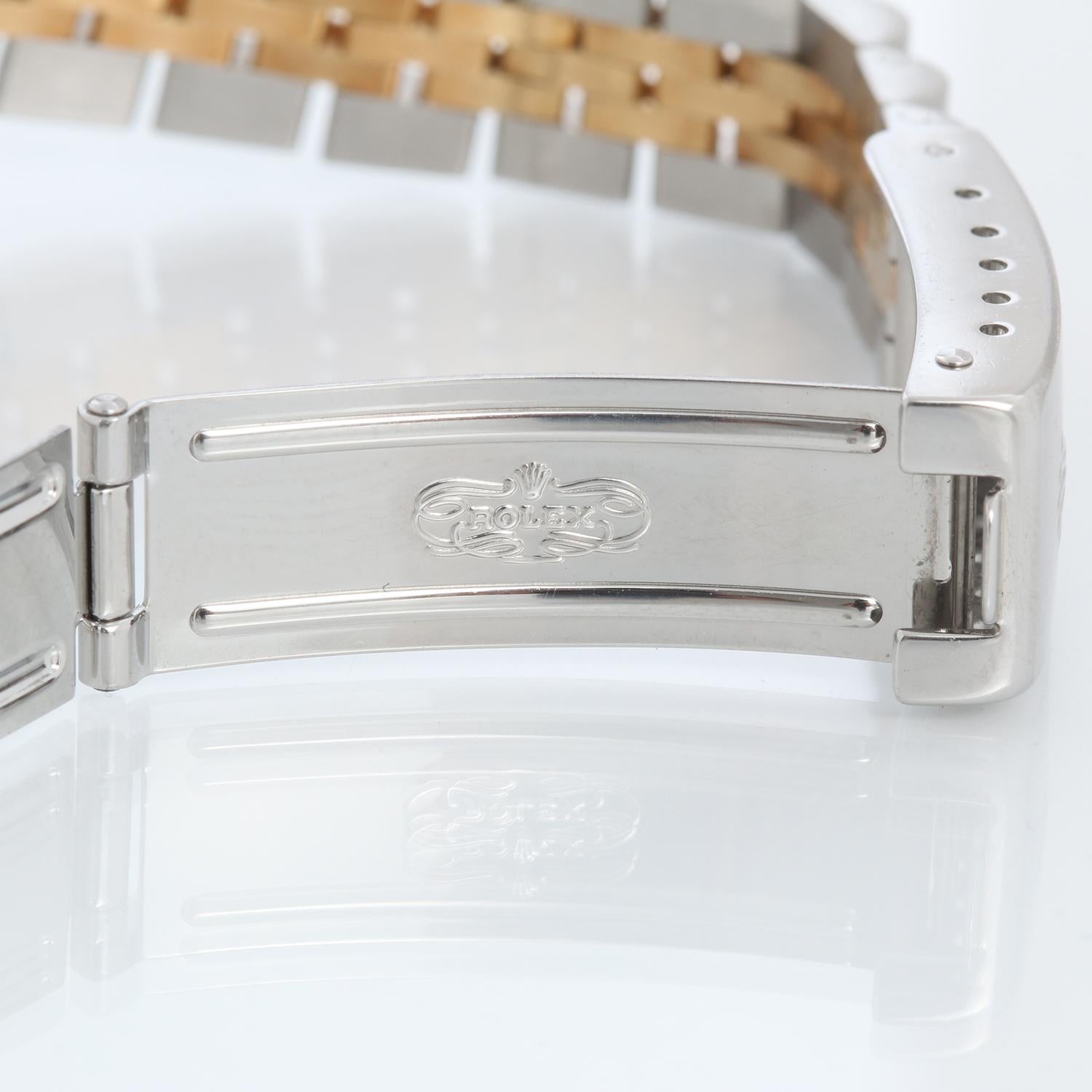 Rolex Datejust 2-farbige Damenuhr aus Stahl und Gold 79173 im Angebot 3
