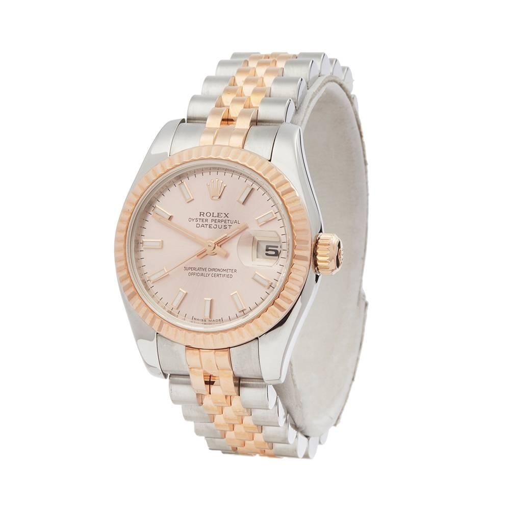 Ref: W5162
Manufacturer: Rolex
Model: Datejust
Model Ref: 179171
Age: 1st September 2005
Gender: Ladies
Complete With: Xupes Presentation Box & Guarantee
Dial: Pink Baton
Glass: Sapphire Crystal
Movement: Automatic
Water Resistance: To Manufacturers