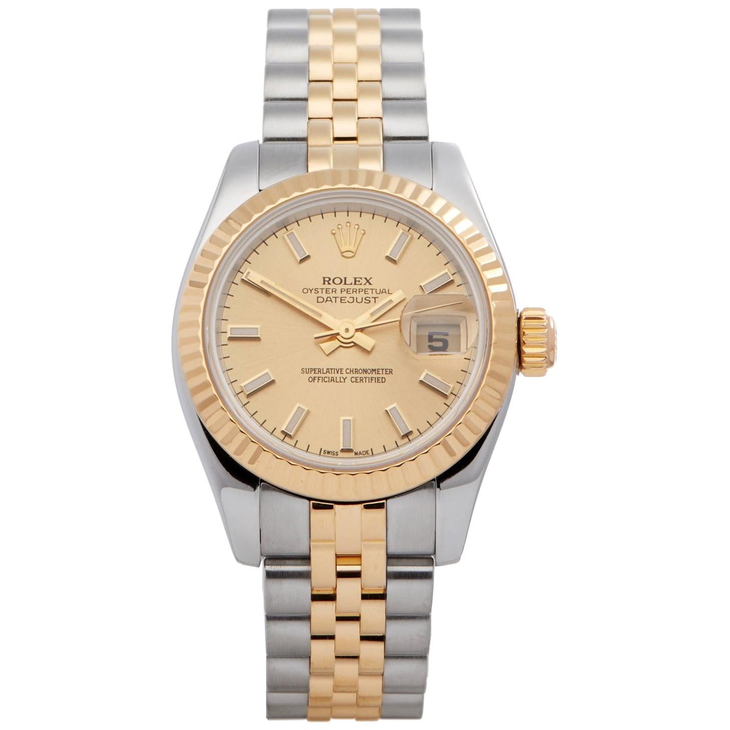 Rolex Datejust 26 179173 Ladies Stainless Steel and Yellow Gold 0 Watch