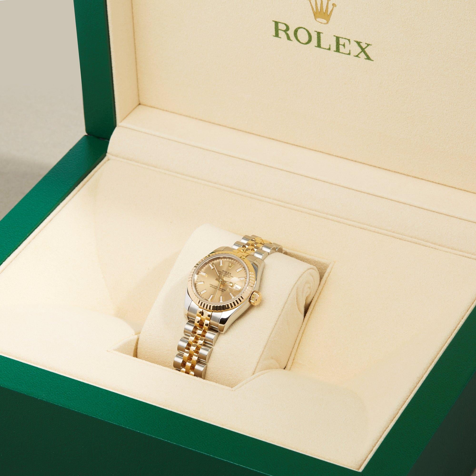Rolex Datejust 26 179173 Ladies Stainless Steel and Yellow Gold 0 Watch 6