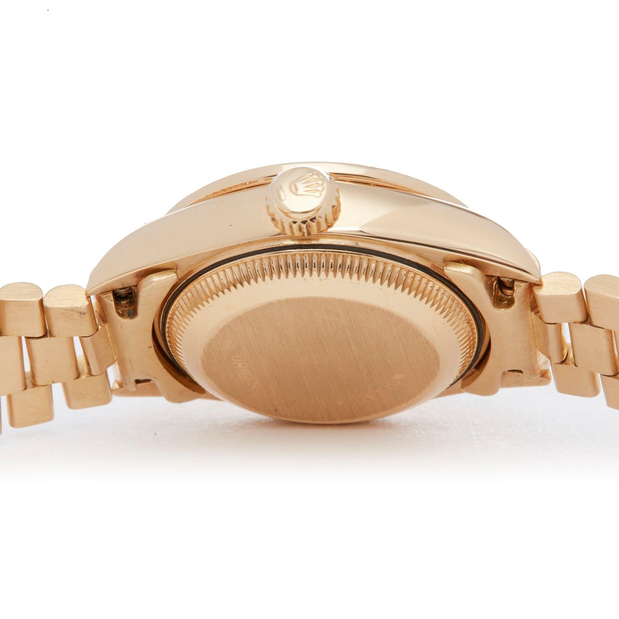 Rolex Datejust 26 69138 Ladies Yellow Gold Diamond Watch 1