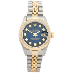 Rolex Datejust 26 69173 Damenuhr aus Edelstahl und Gelbgold mit Diamanten