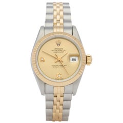 Rolex Datejust 26 69173 Ladies Stainless Steel and Yellow Gold Diamond Watch