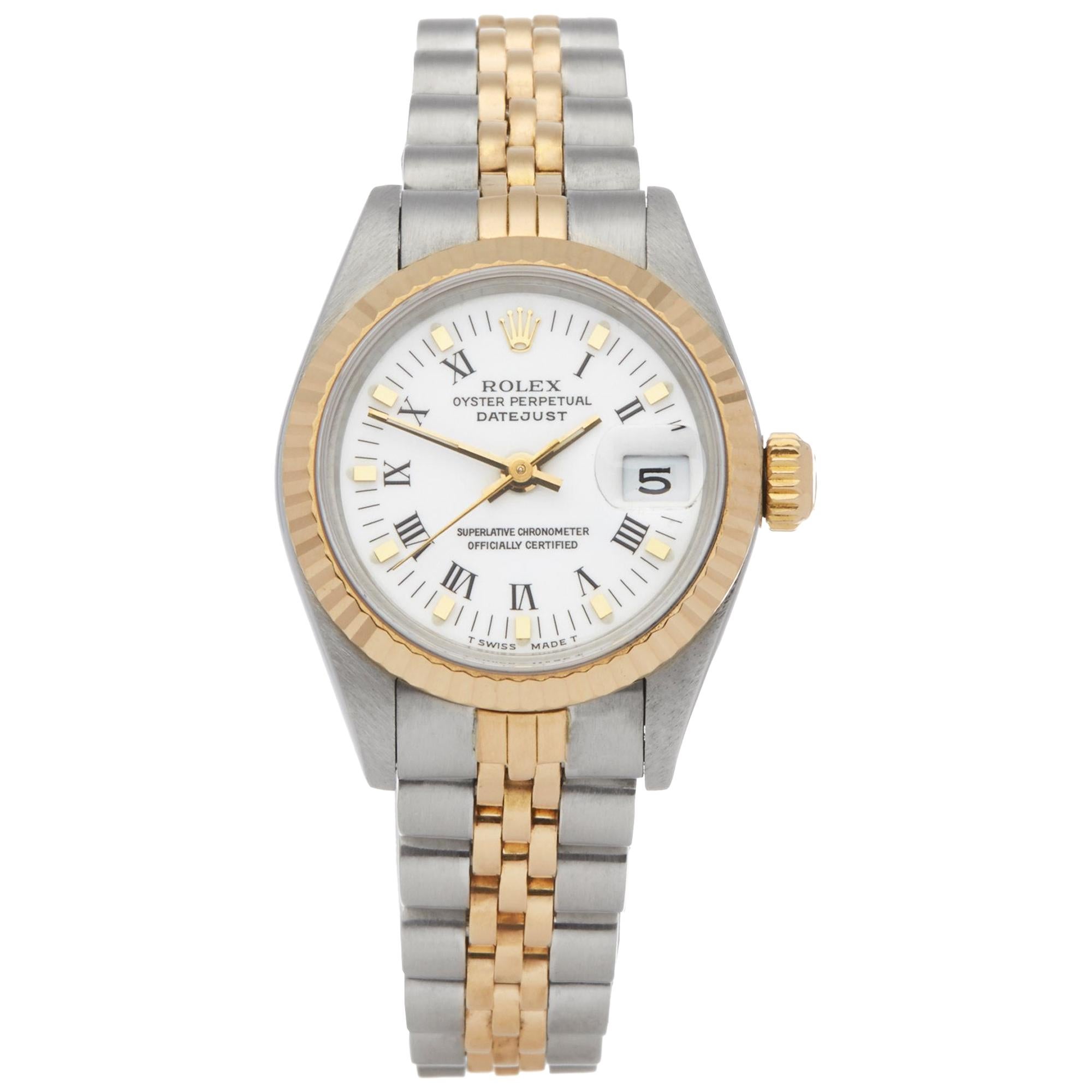 Rolex Datejust 26 69173 Ladies Stainless Steel and Yellow Gold Watch