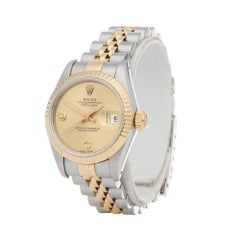 Rolex Datejust 26 69173 Ladies Stainless Steel and Yellow Gold Diamond Watch